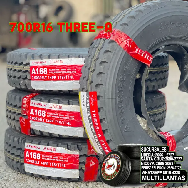 700R16 THREE - A 14 PR DOUBLE SERVICIO