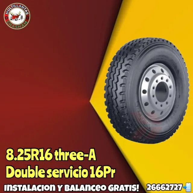 8.25R16 THRER-A DOUBLE SERVICIO 16PR