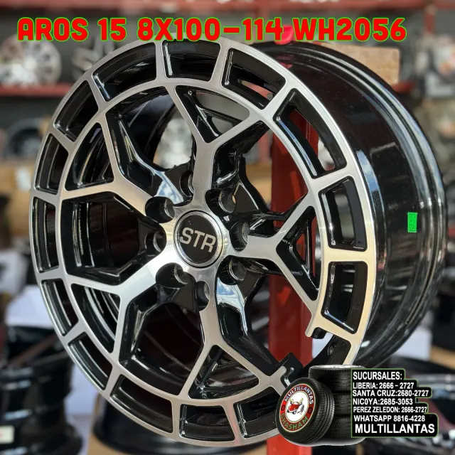 AROS # 15X7 8X100-114 ET35 BMF WH2056