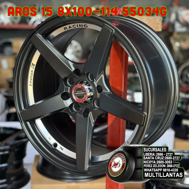 AROS # 15X7 4X100-114 ET30 BM-GL 55034G