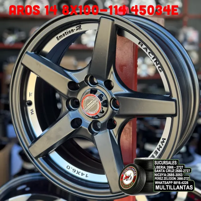 AROS # 14X6 4X100-114 ET30 MB 45034E