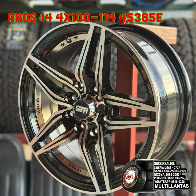 AROS # 14X6 4X100-114 ET38 BM 45385E