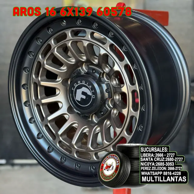 AROS # 16X8 6X139.7 ET0 BR-B 60578