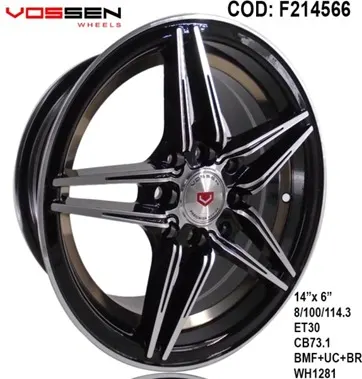 AROS # 14X6 8X100-114 ET30 BMF-BR WH1281