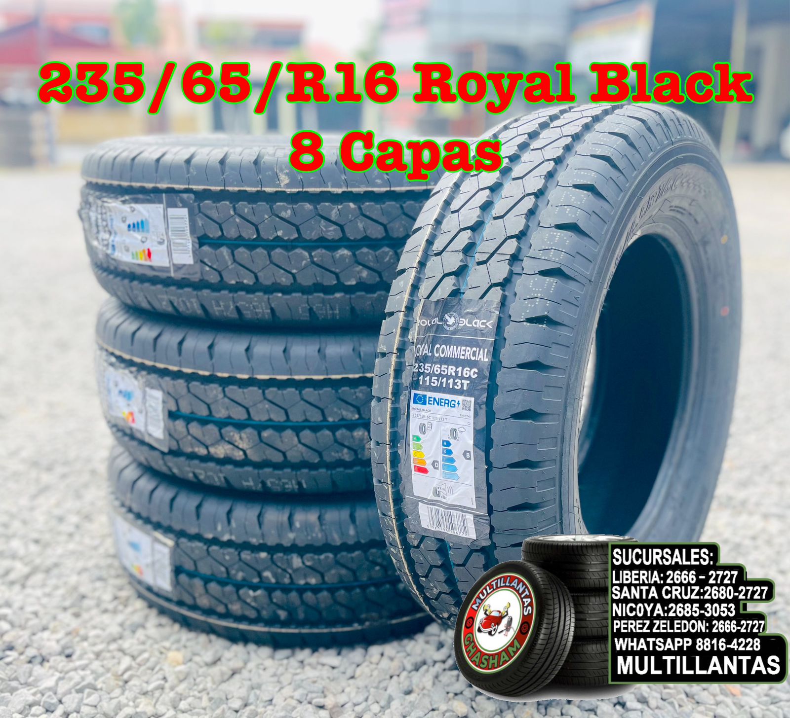 235/65/R16 ROYAL BLACK 8PR