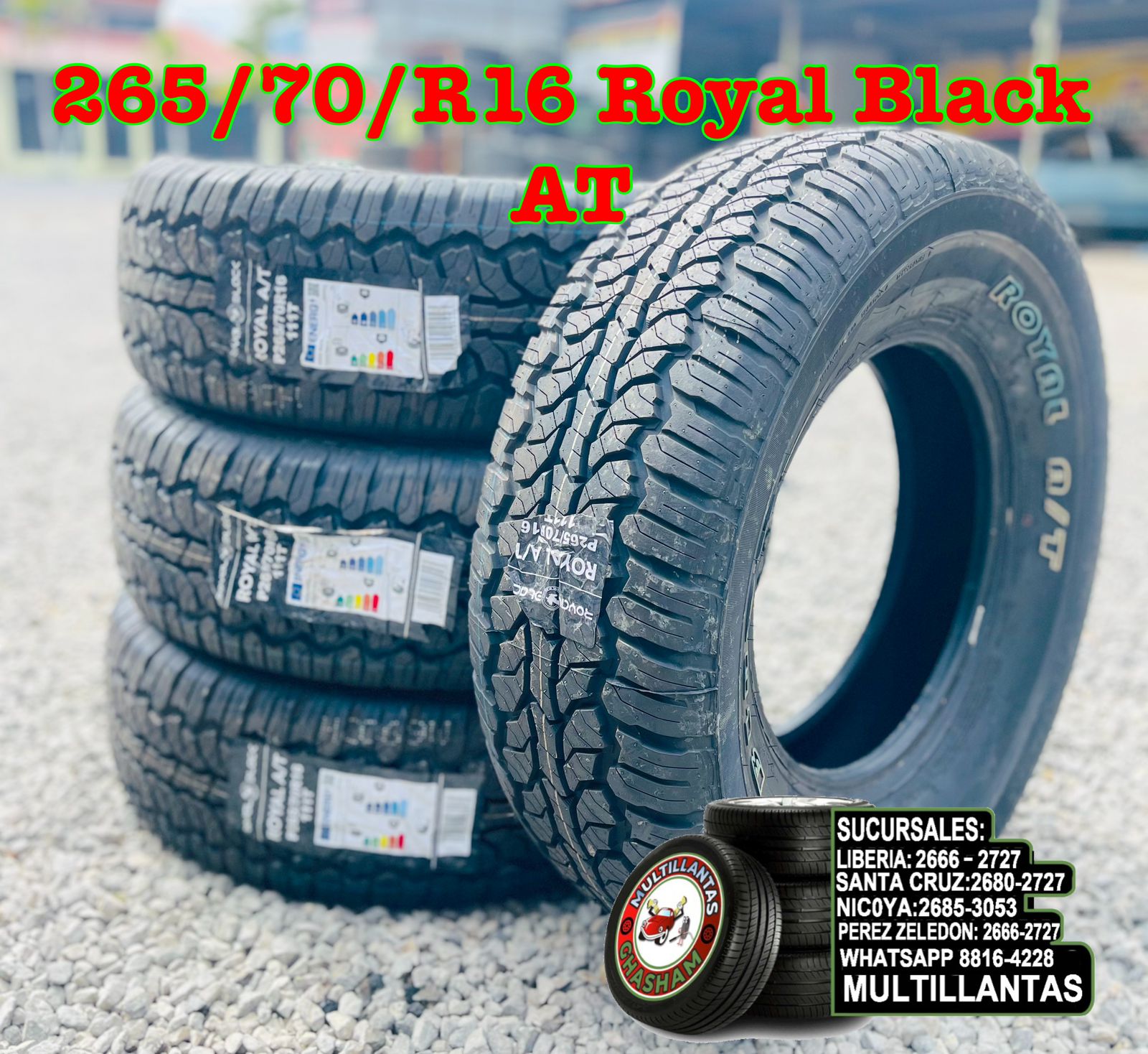 265/70/R16 ROYAL BLACKA AT