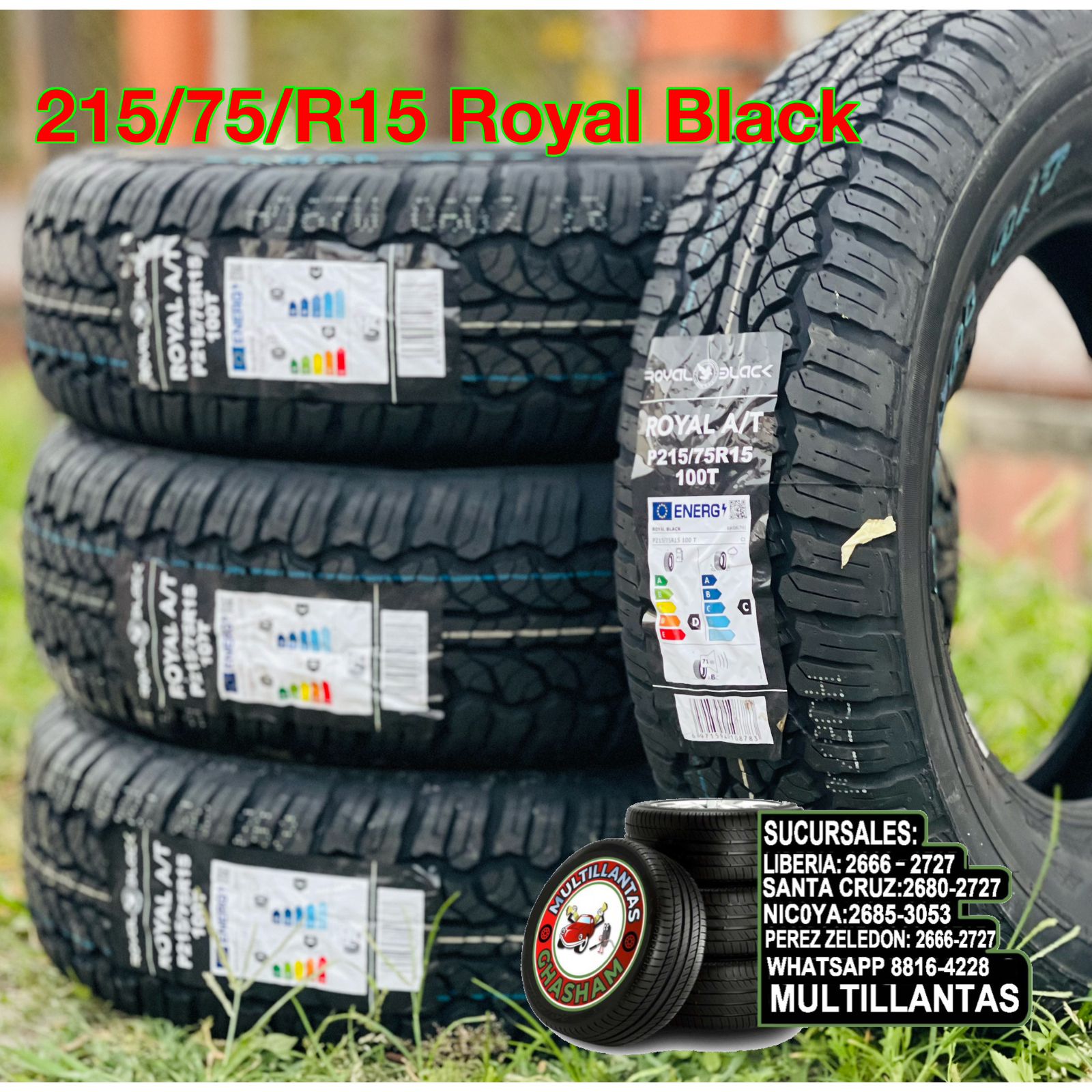 215/75/R15 ROYAL BLACK AT