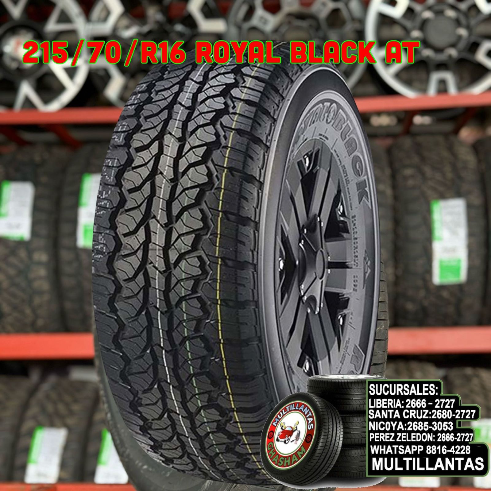 215/70/R16 ROYAL BLACK AT