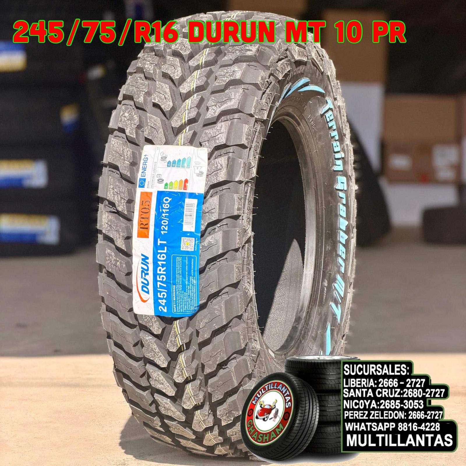 245/75/R16 DURUN MT LT 10PR