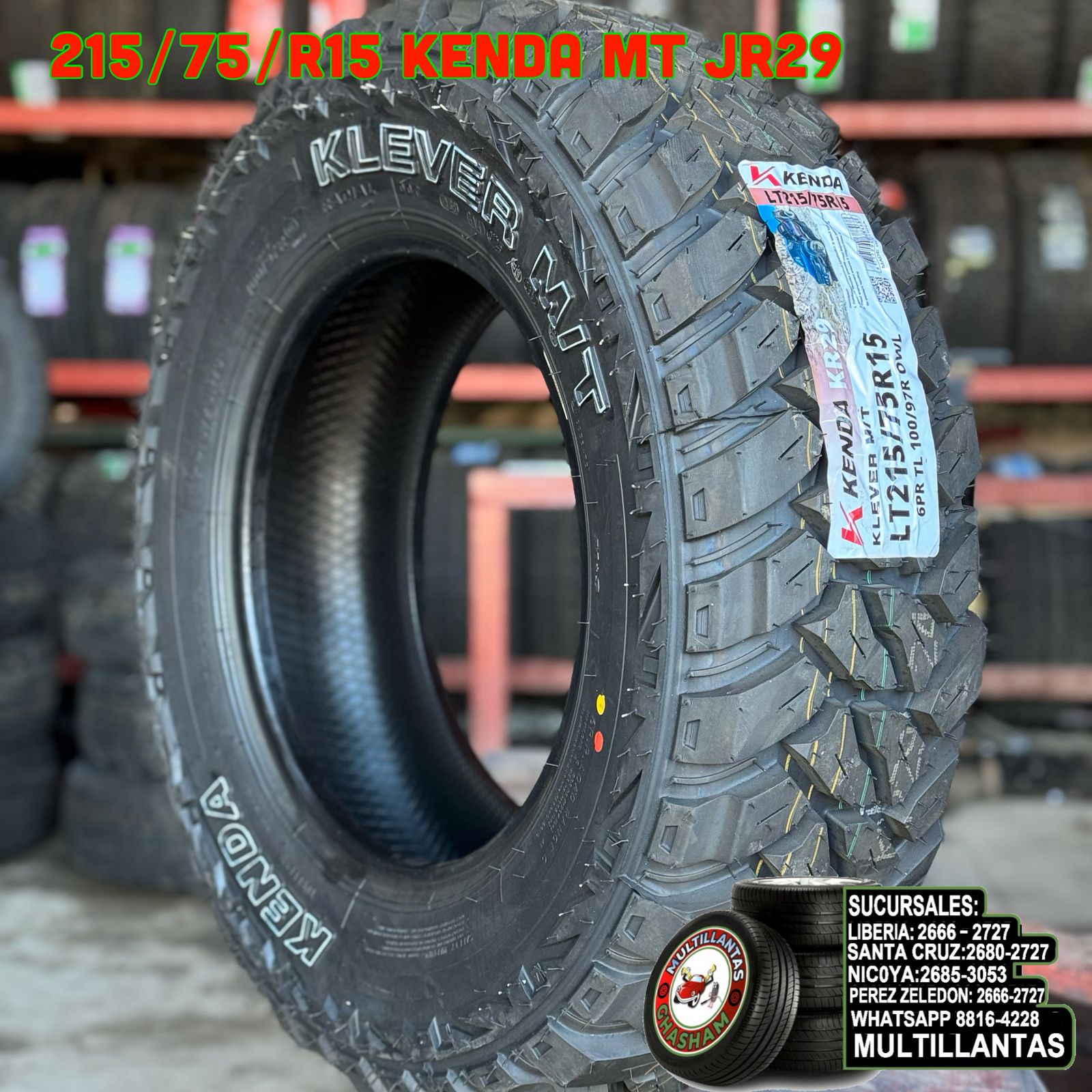 215/75/R15 KENDAKR29 MT LT KLEVER